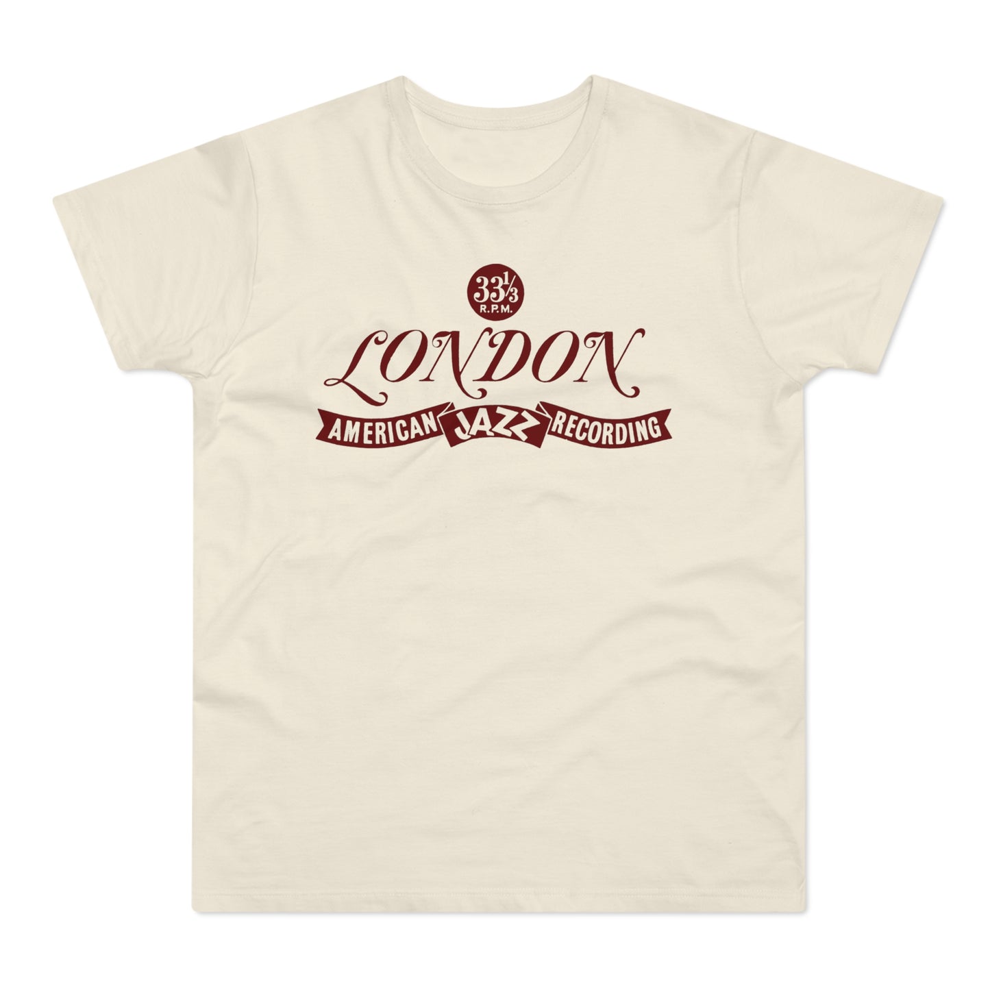 London American Jazz Records T Shirt (Standaard Gewicht)